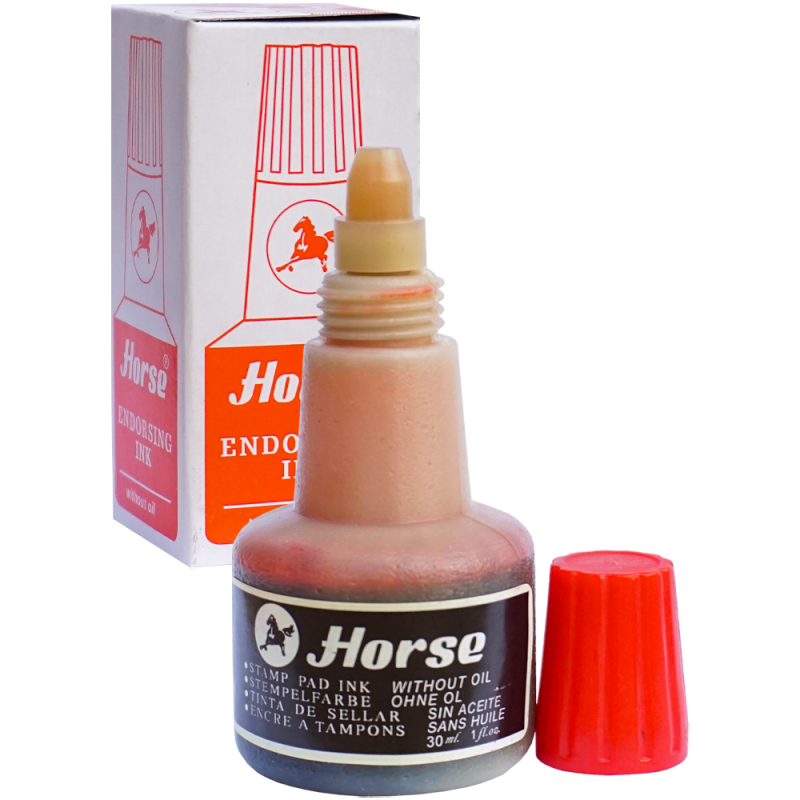 Tuș pentru ștampilă Horse, 30 ml, roșu